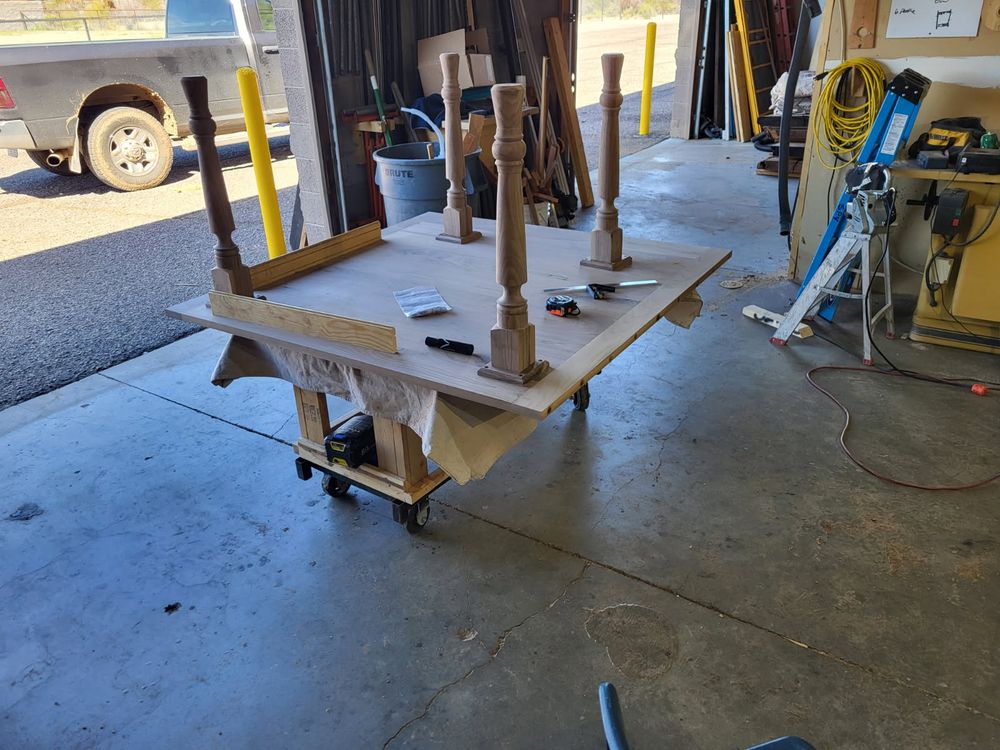 Walnut table for S P Young Construction in Wickenburg, AZ