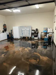 Transform your home with our Metallic Epoxy Flooring. This innovative option combines durability and stunning aesthetics, offering homeowners a unique, high-gloss finish that mimics the elegance of marble or granite. for VantaCoat Surfaces in Grand Prairie, TX