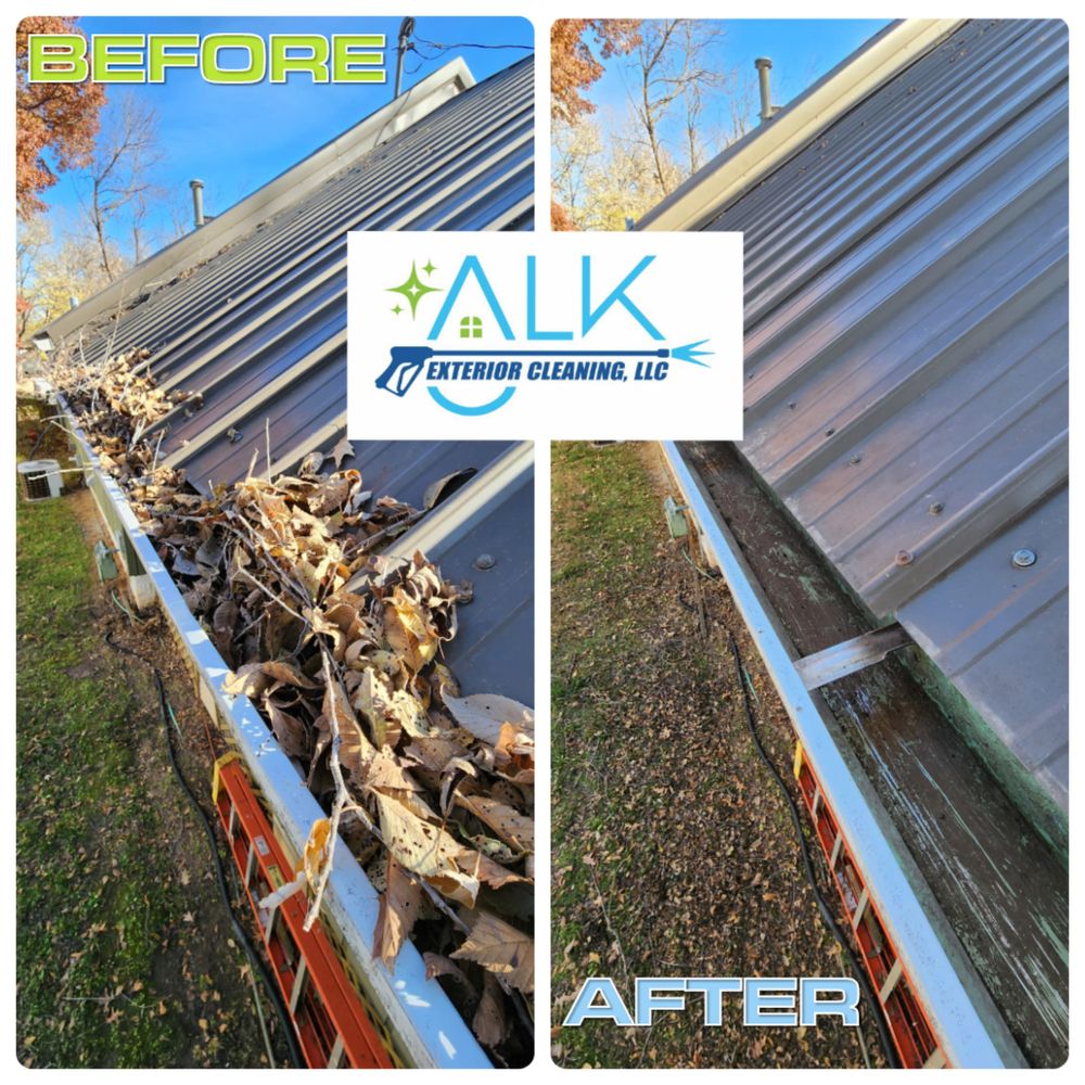 Gutter Clean-Outs & Brightening for ALK Exterior Cleaning, LLC in Burden, KS