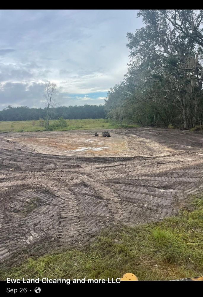 Enhance your property's functionality and aesthetics with our professional land grading service, ensuring proper drainage, leveling terrain for landscaping projects, and preparing a solid foundation for future construction. for Ewc Land Clearing and more in Lake Park, GA