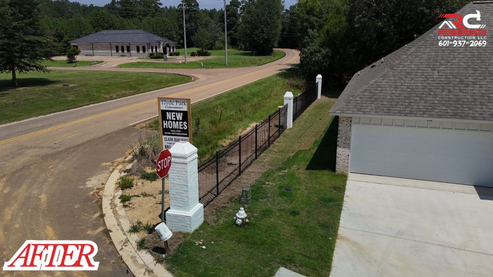 Enhance your home's security and aesthetic appeal with our durable aluminum ornamental and chain-link fences, seamlessly combining style and strength to complement any outdoor space. Ideal for lasting protection. for Roberson Construction in Jackson, MS