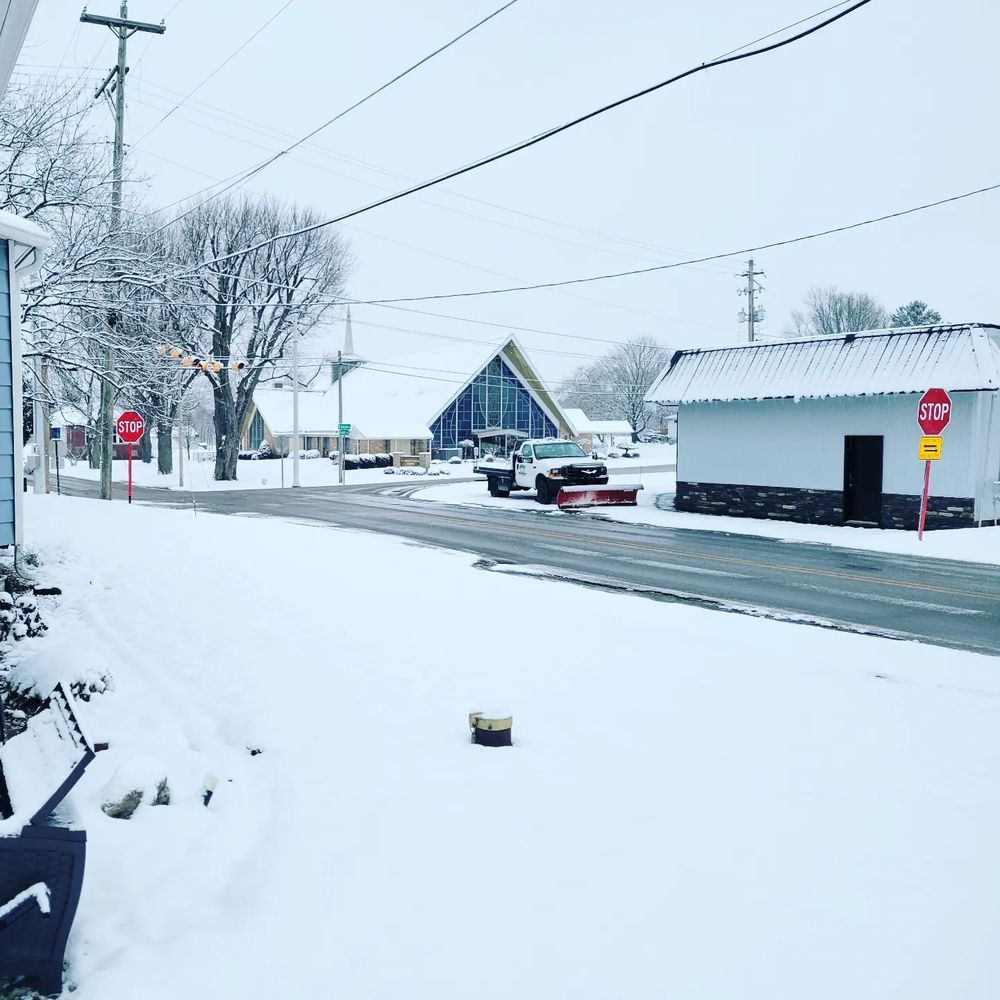 Our Commercial Snow Plowing & Salting service ensures your property's safety and accessibility during winter, complementing our extensive commercial landscaping solutions to maintain a pristine, worry-free environment throughout the seasons. for A&A Lawnworks in Maximo, OH