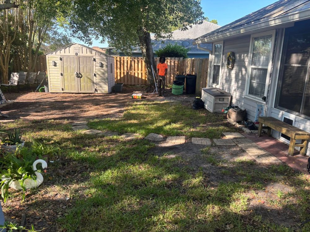 Our mowing service ensures a pristine, expertly manicured lawn with precision cutting and attentive care, enhancing your home's curb appeal while promoting healthy grass growth for a vibrant outdoor space. for U-Call-It Lawncare & Landscaping in Jacksonville, FL
