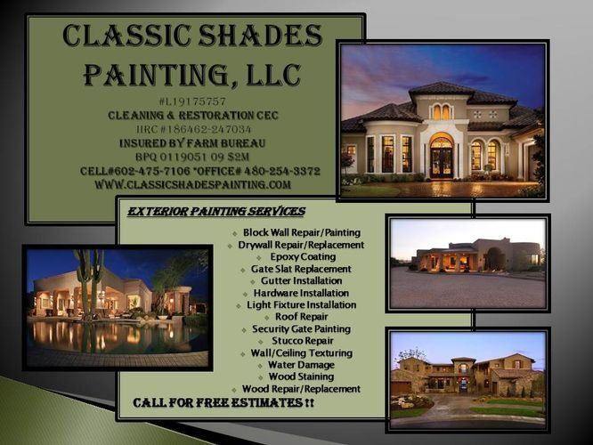 All Photos for Classic Shades Painting Water Damage & Restoration LLC in Mesa, AZ