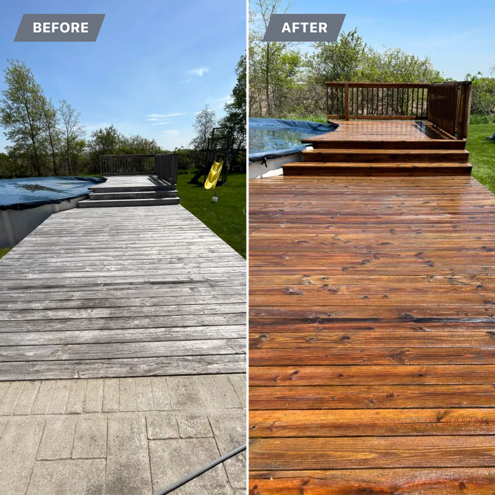 Wood Deck & Fence Restoration  for X-treme Pro Wash in Huntsville, OH