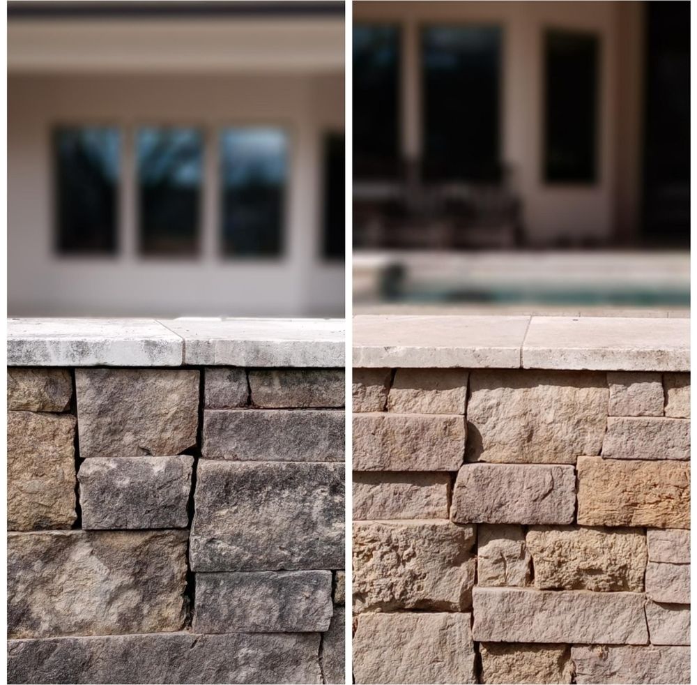 Before and After for Connected Exterior Cleaning in Dallas, TX