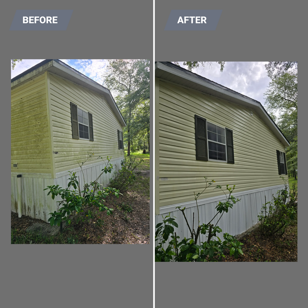 Our Softwashing service offers a gentle yet effective solution for cleaning exterior surfaces, providing an eco-friendly alternative to traditional pressure washing. Discover premium "pressure washing near me" with our expert team today. for V Man Services LLC in Asbury Lake, FL