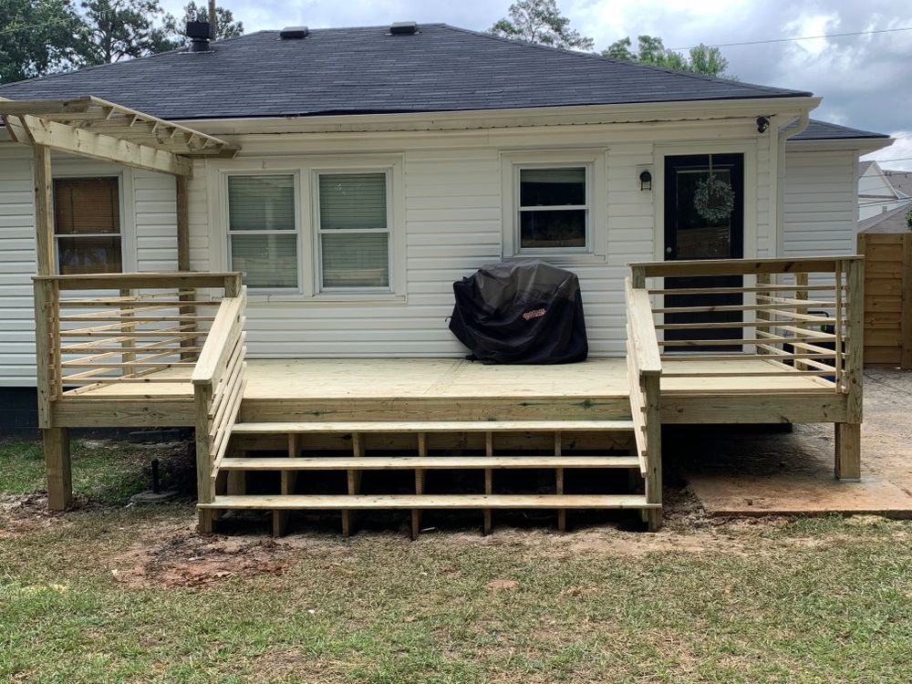 Decking work for Compadres Concrete in Griffin, GA