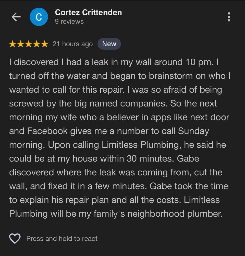 All Photos for Limitless Plumbing in Smyrna, TN