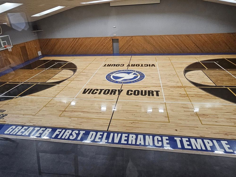 Enhance your gym with our New Hardwood Sports Flooring, designed for durability and superior performance, providing a professional-grade surface that elevates every workout while adding value to your home. for Next Level Flooring in Yukon, OK