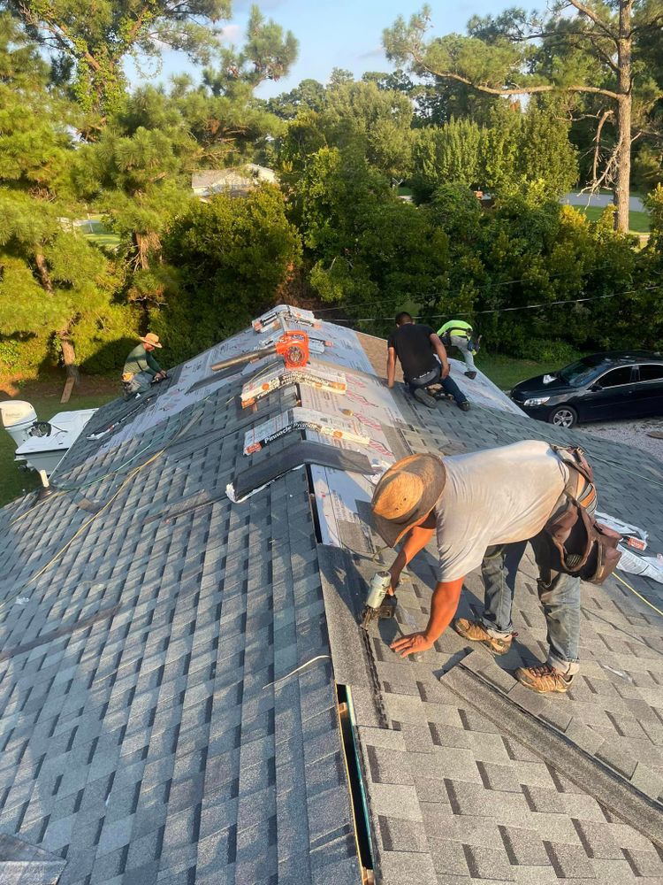 Our Storm Protection service safeguards your home from severe weather conditions by reinforcing the roof structure with durable materials, ensuring maximum protection and peace of mind. for Kenneth Mills Roofing & Restoration in Morehead City, NC