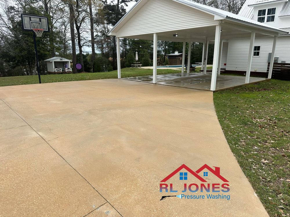 Our professional pressure washing service utilizes high-powered equipment to effectively clean exterior surfaces like siding, driveways, and decks, leaving your home looking fresh and free of dirt and grime. for RL Jones Pressure Washing  in    Monroeville, AL