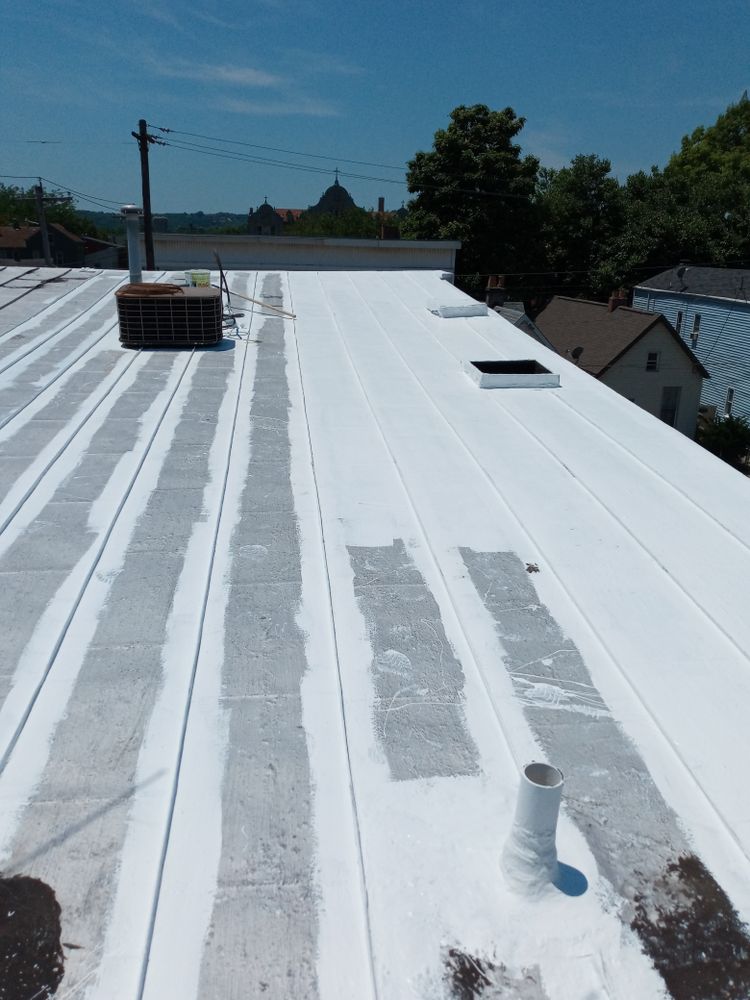 Our roofing installation service includes premium silicon roof coating, providing homeowners with enhanced durability, energy efficiency, and protection against harsh weather while extending the lifespan of their roofs. for Precious Roofing in Madeira, OH