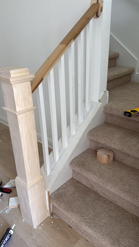 Wood Stair installations  for Emmanuel Trim in Bradenton, FL