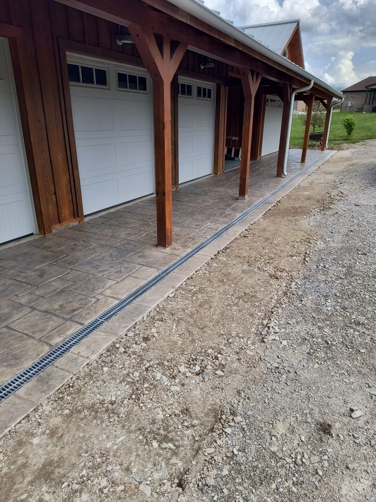 Stamped Concrete Installation for Layne It Down Concrete Artisan in Hopkinsville, KY