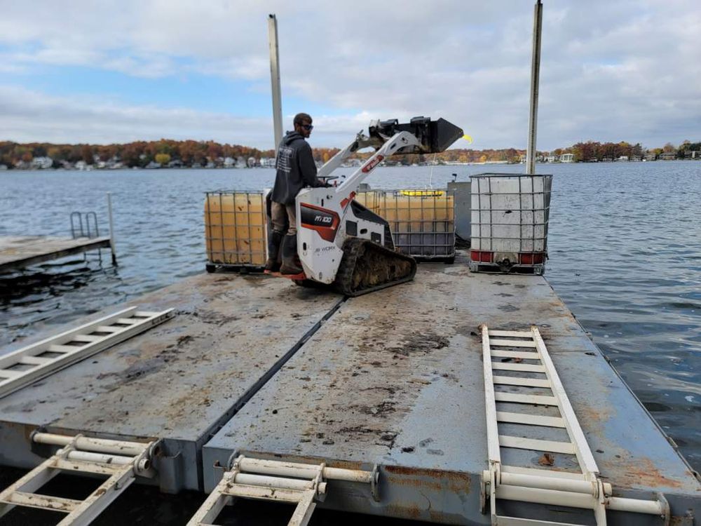 Barge Dredging and Hauling for JB WORX in Angola,, IN