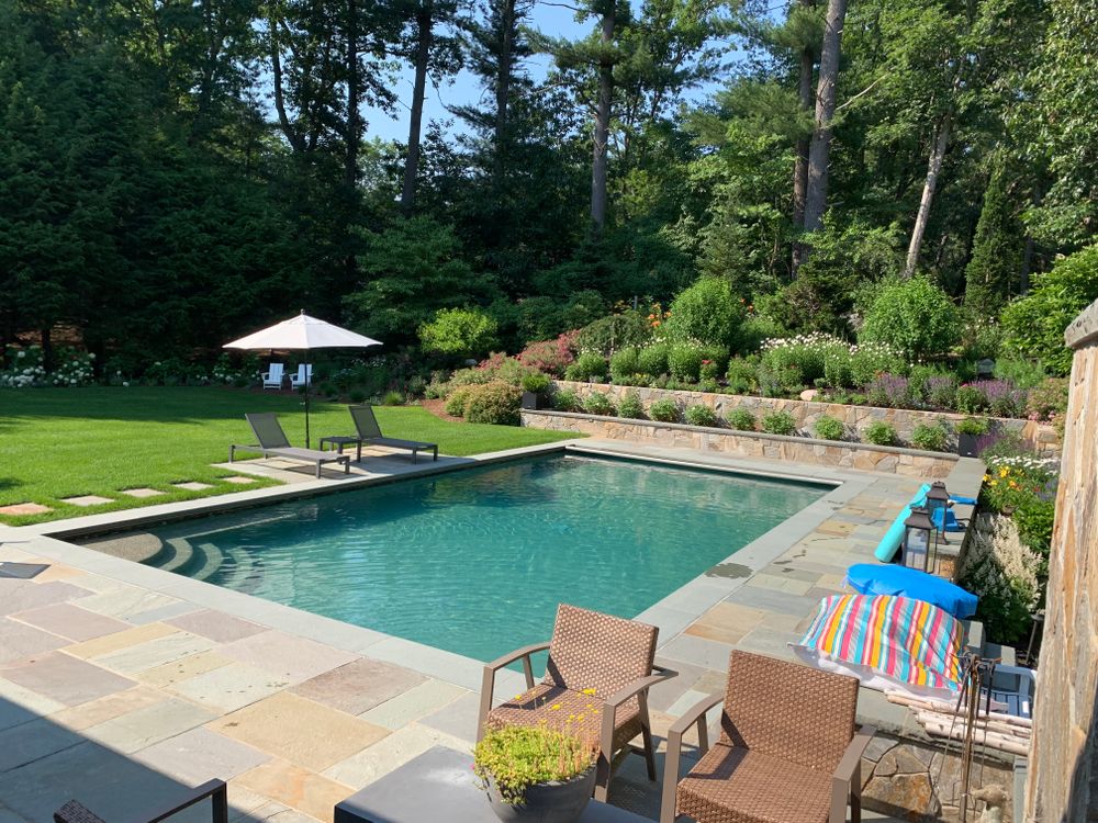 Construction for Full Service Pools in Andover, MA