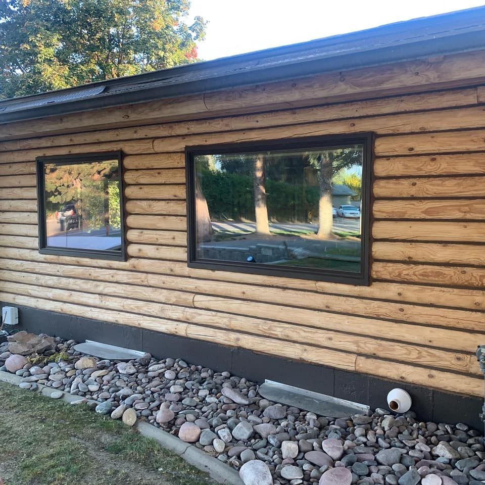 Log Home Restoration for True Blue Logworks LLC in Corvallis, MT