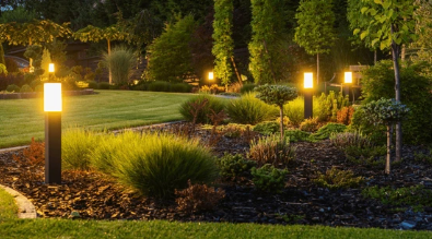 Enhance your home's beauty and security with our expert landscape lighting services, creating stunning visual effects while illuminating pathways and outdoor areas for added safety during evening hours. for Green Scapes Landscaping in Terrell, TX