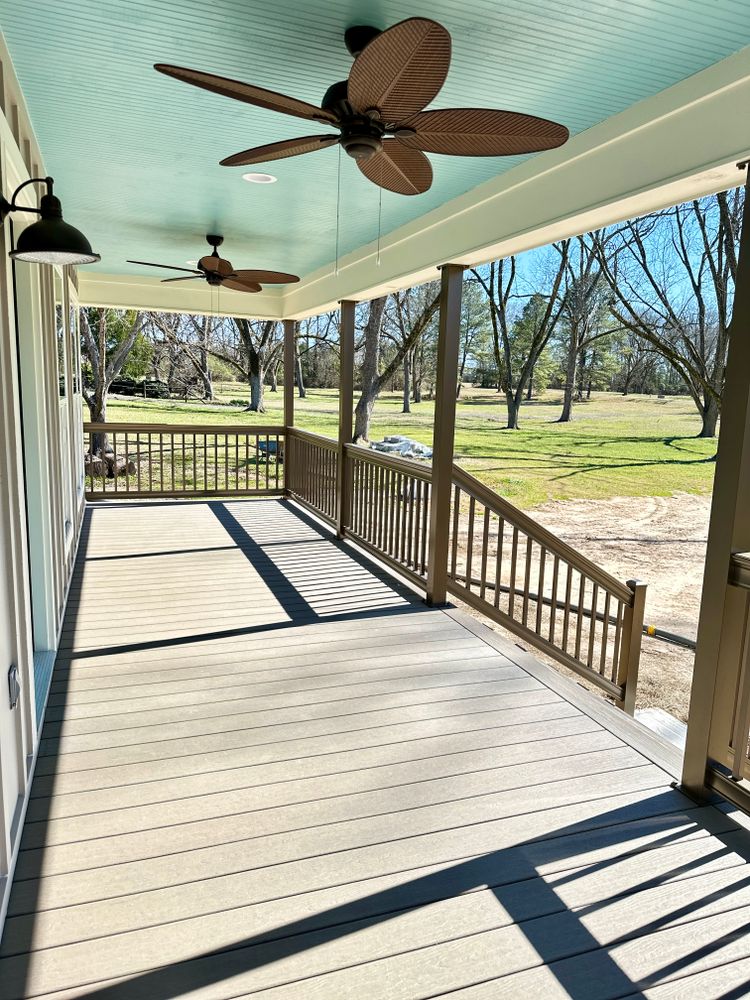 Aluminum Composite Porches and Decks  for Emfinger Custom Builders LLC in Pine Mountain, GA