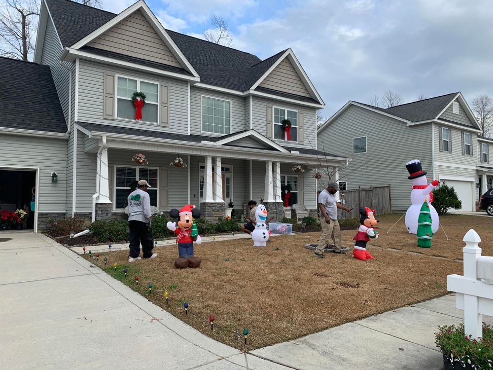 Mowing for All in One Landscaping in Jacksonville, NC