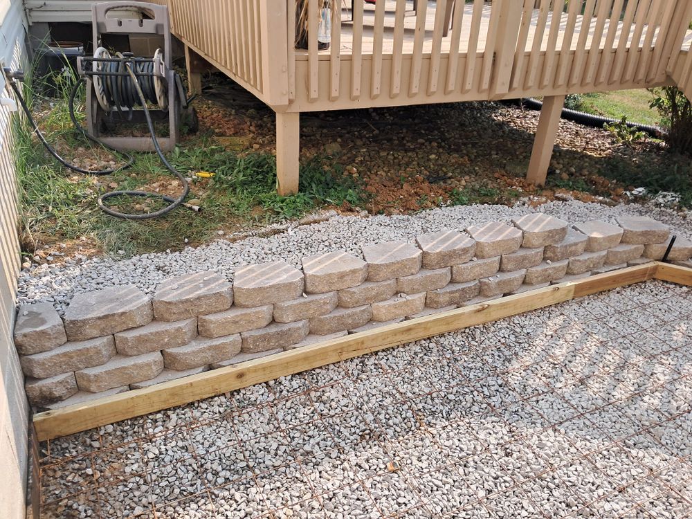 Concrete pad and Grill Hut for Dead Tree General Contracting in Carbondale, Illinois