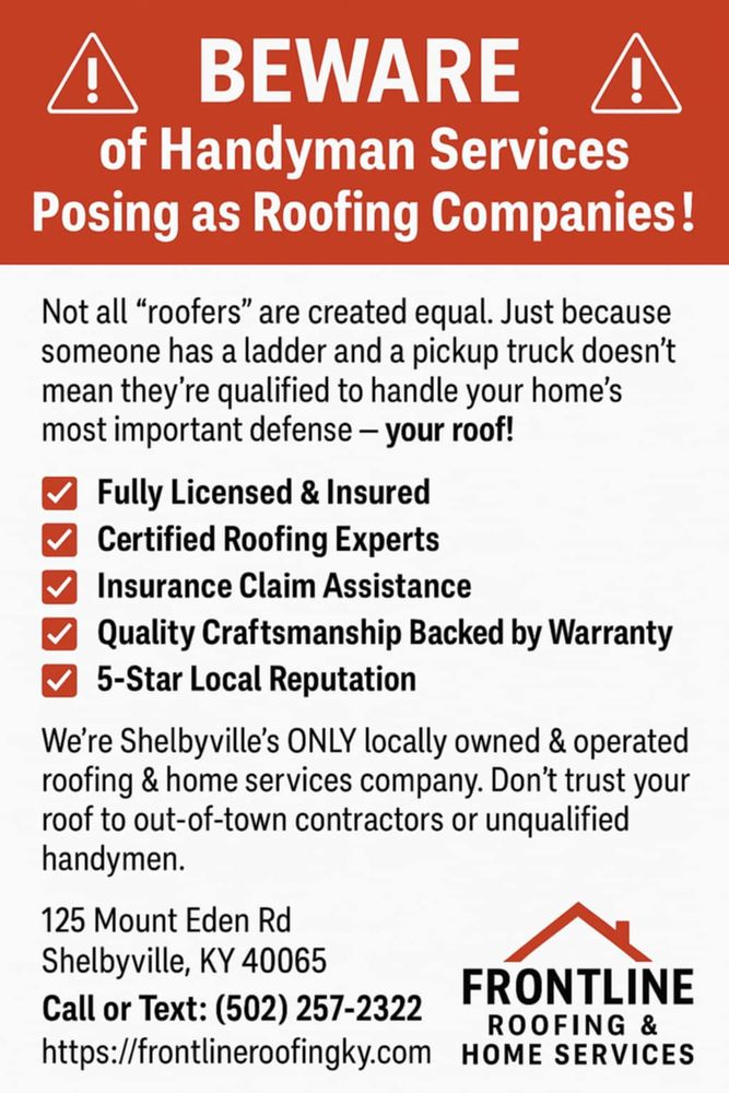 All Photos for Frontline Roofing & Home Services in Shelbyville, KY