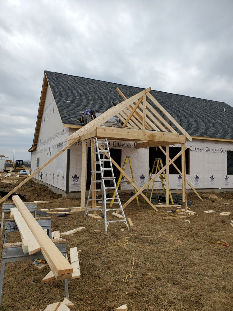 Under construction for John Colvin's Home Improvement in Modoc,  IN