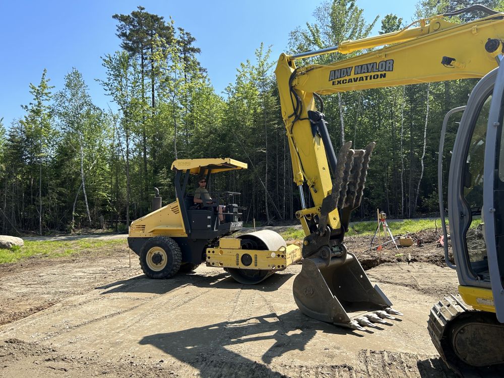 Carving a Pond into a Mountain Side for Andy Naylor Excavation in Johnson, VT