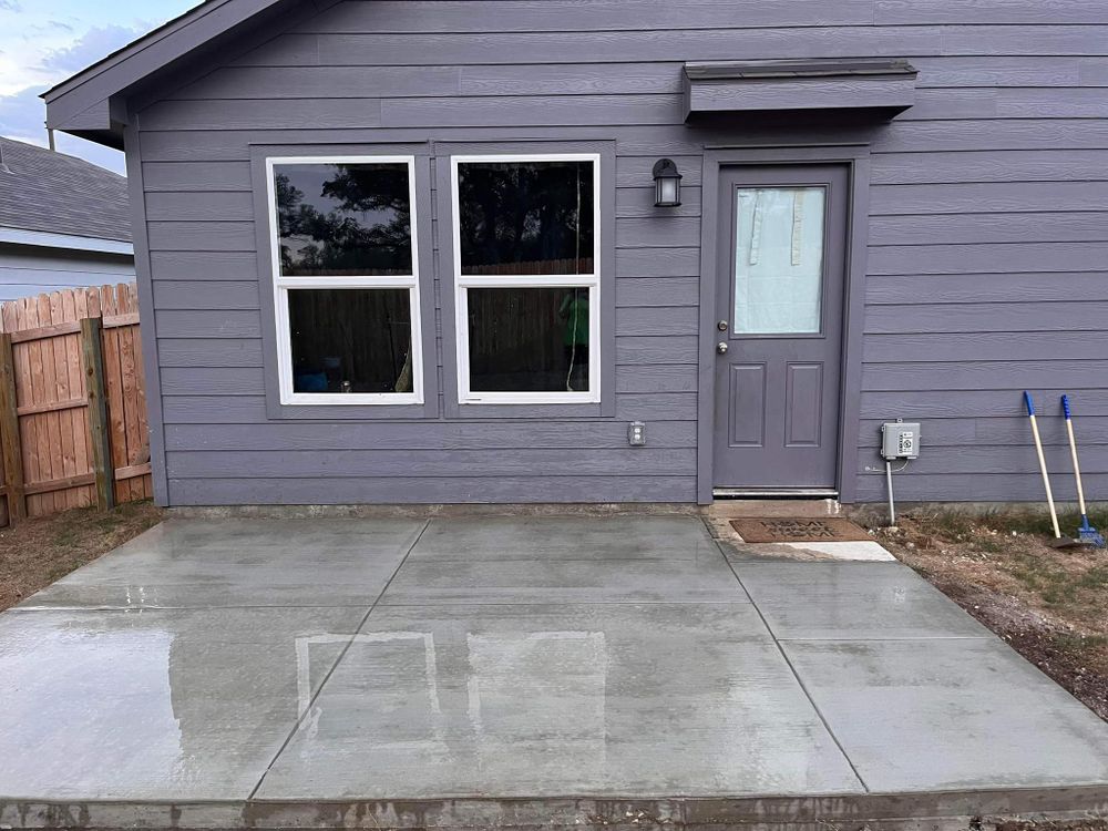 Discover what is concrete and how it can transform your outdoor space. Our expert team provides durable, aesthetically pleasing concrete solutions that enhance the beauty and functionality of your landscape design. for DR Landscape in San Antonio, TX