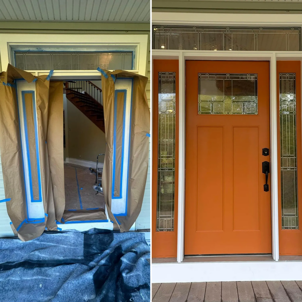 Before & After  for Suter & Sons Painting in Amherst, Western Massachusetts