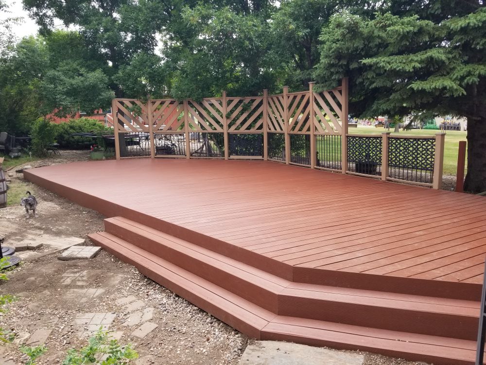 Decks for Dittbrenner Woodworking in Stanley, ND