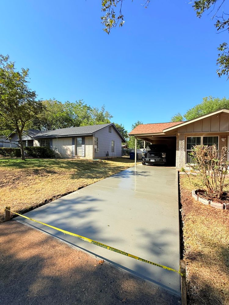 Residential Concrete for AJ’s Concrete in Hutto, TX