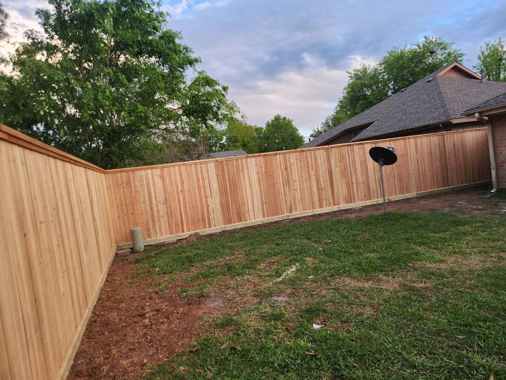 Enhance your property's security and aesthetics with our expert fence installation service. We also offer comprehensive fence repair, ensuring durability and continued protection for your home in all seasons. for Right Choice Landscaping LLC in Houston, TX