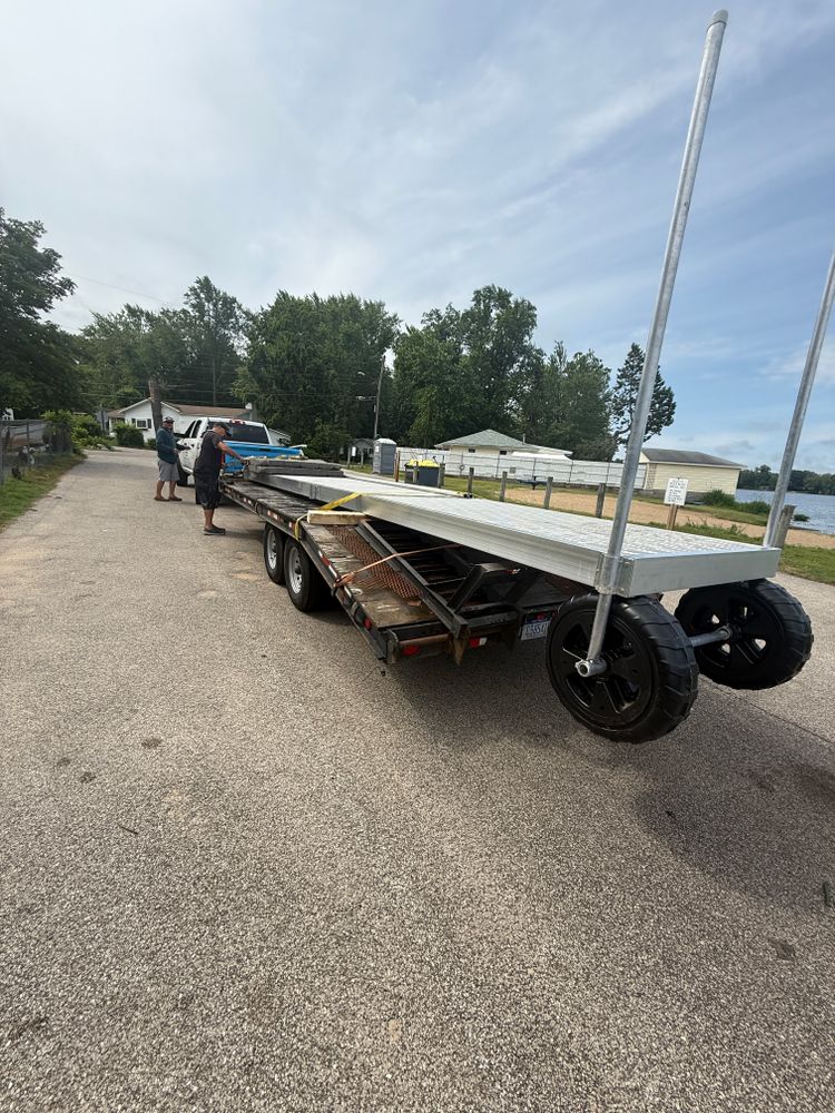 Boat lift Installation for Wagner's Lift & Dock Shop LLC in Watervliet, MI