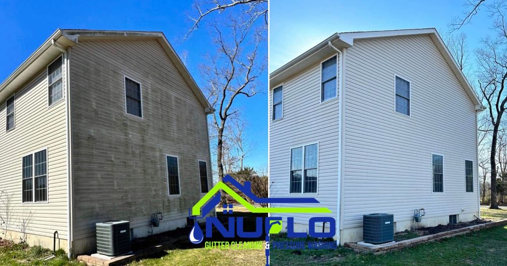 Our Home Softwash service uses a gentle yet effective cleaning method to eliminate dirt, grime, and mold from your home's exterior surfaces without causing damage or using harsh chemicals. for Nuflo Gutter Cleaning & Pressure Washing in Blackwood, NJ