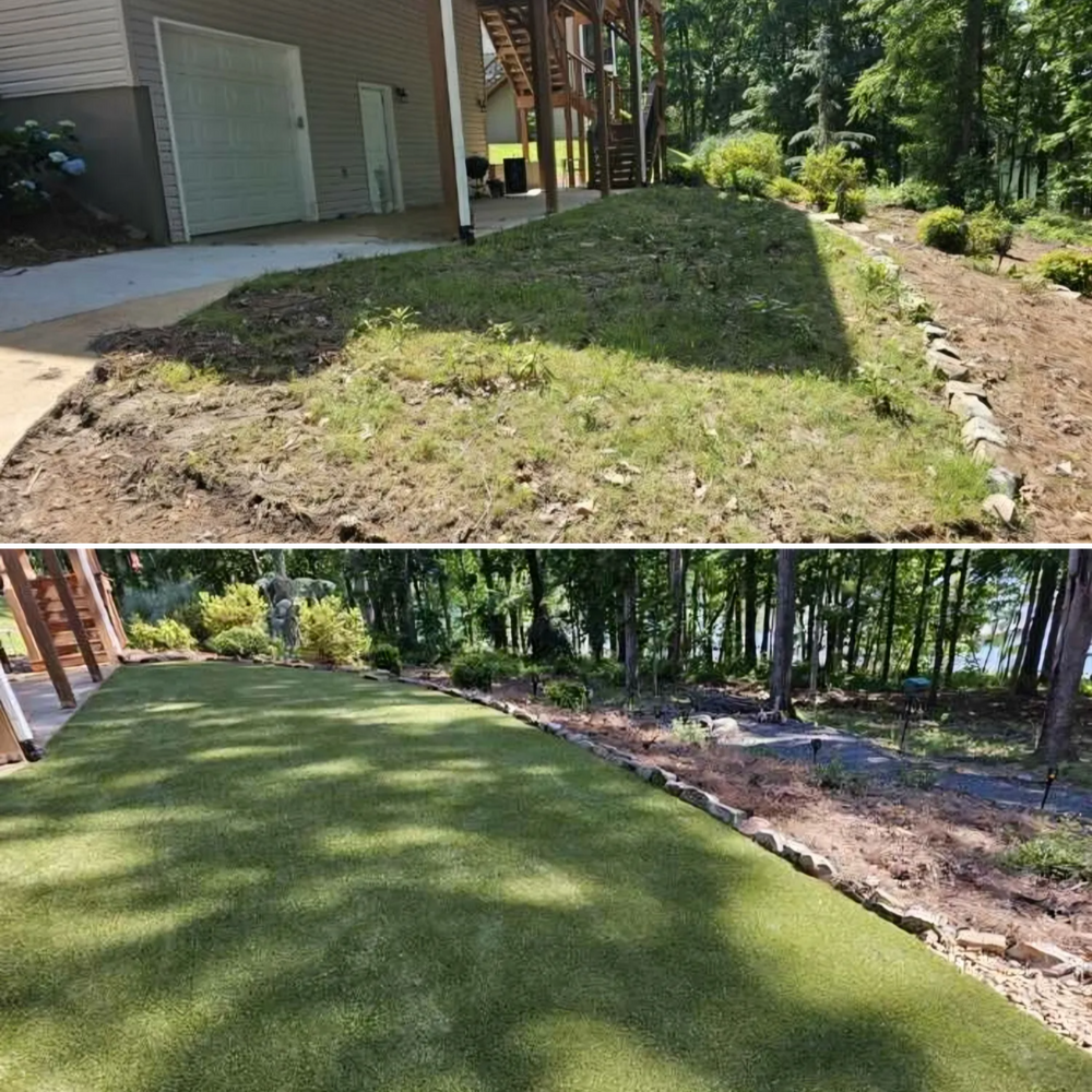 Artificial Turf for D&D Unlimited Landscaping in Hartwell, GA