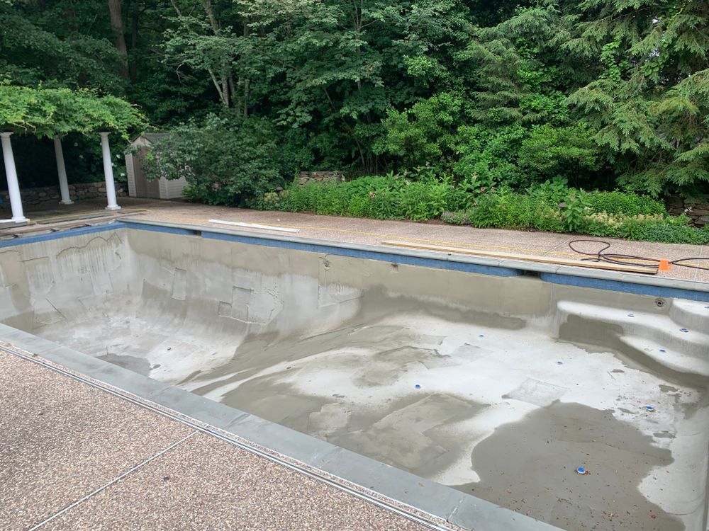Construction for Full Service Pools in Andover, MA