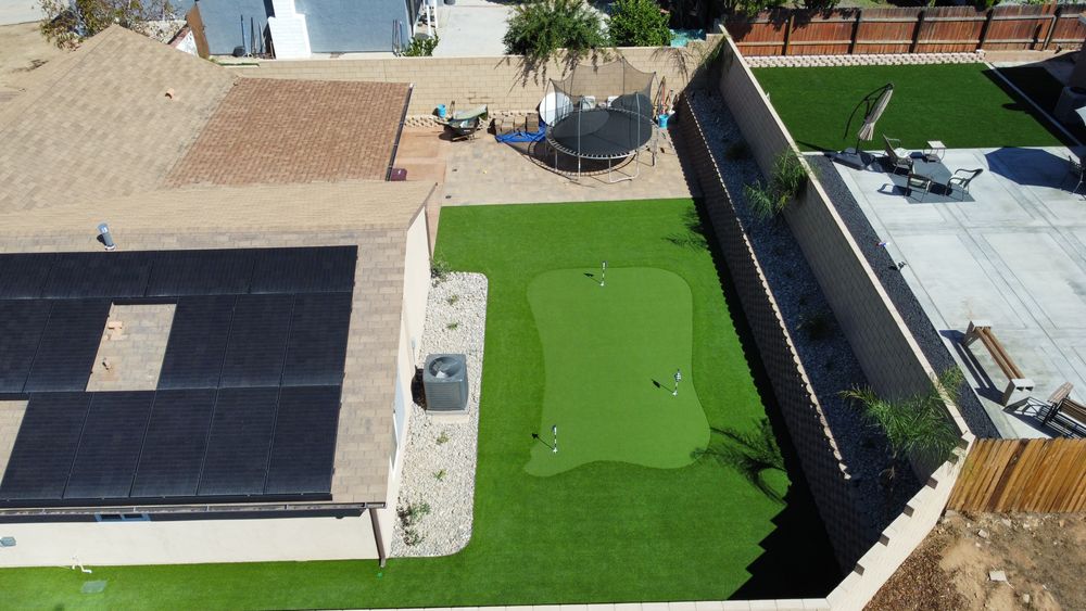 Putting Greens for Aidan Jade Landscaping in Riverside County, CA