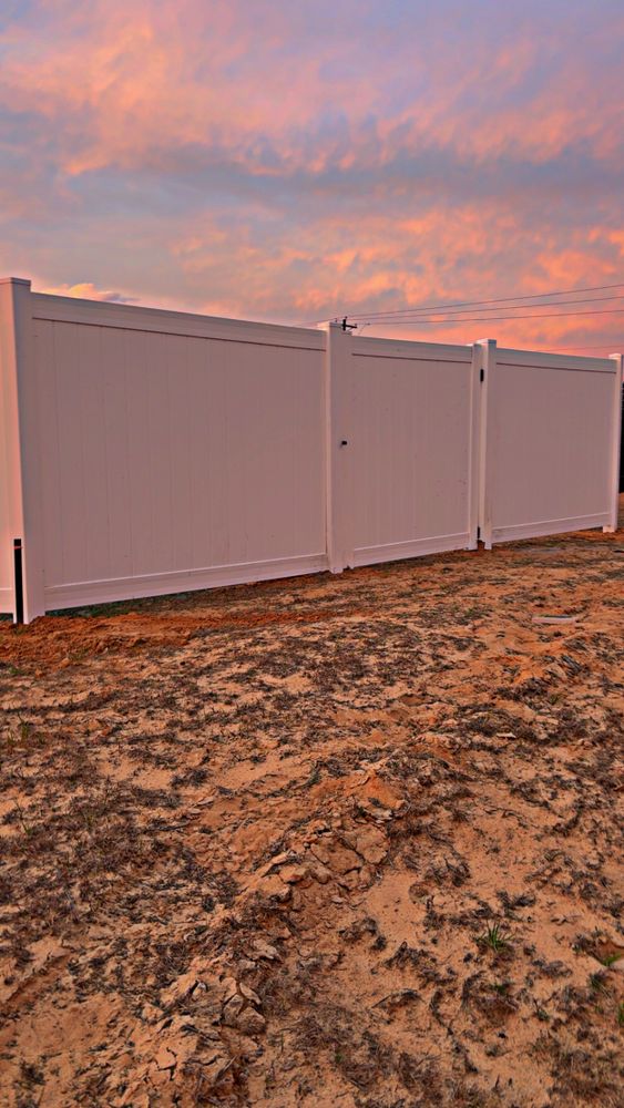 Vinyl fence  for JB Nealy Fence in Elgin, SC
