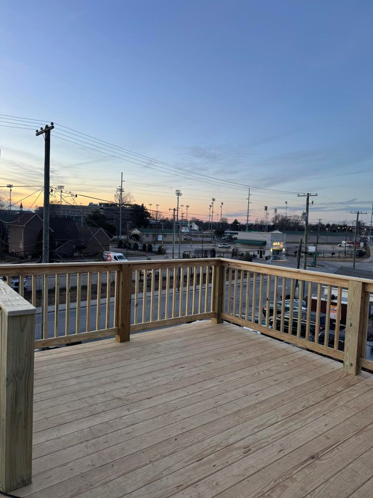 Enhance your outdoor living space with our expert deck and patio construction services, combining durable materials and innovative design to create a beautiful, functional area perfect for relaxation and entertainment. for Kimball Construction & Handyman Services in Louisville, KY