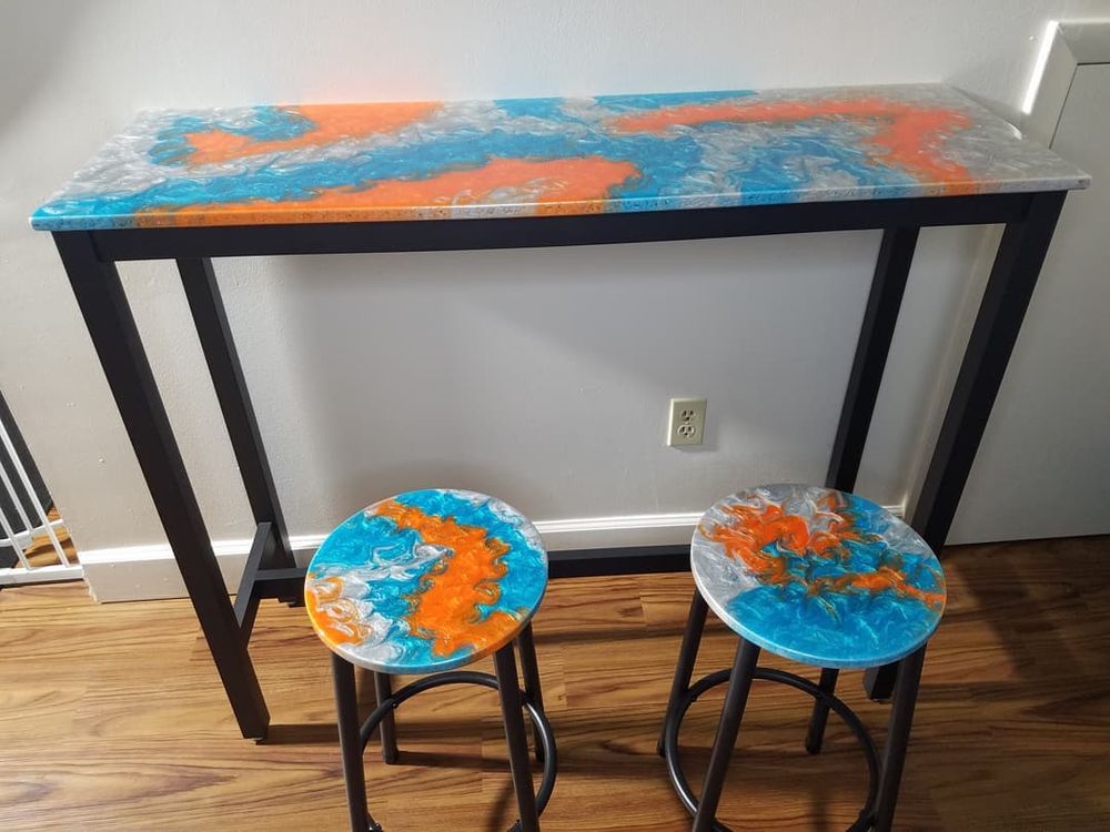 Transform your home with our Custom Epoxy Design service, offering unique, durable flooring solutions that enhance beauty and functionality while reflecting your individual style through personalized patterns and colors. for Epoxy Everything in Latham, NY