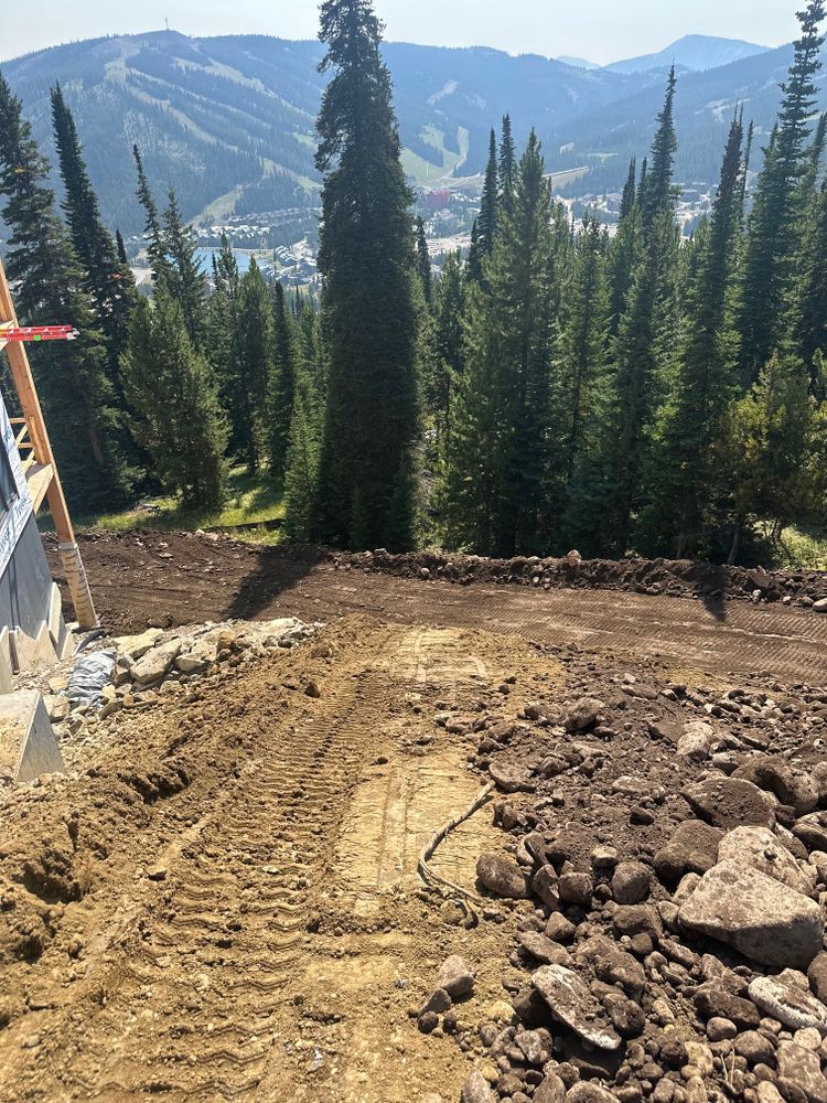 Dirt Work for R&H Homes in Bozeman, MT