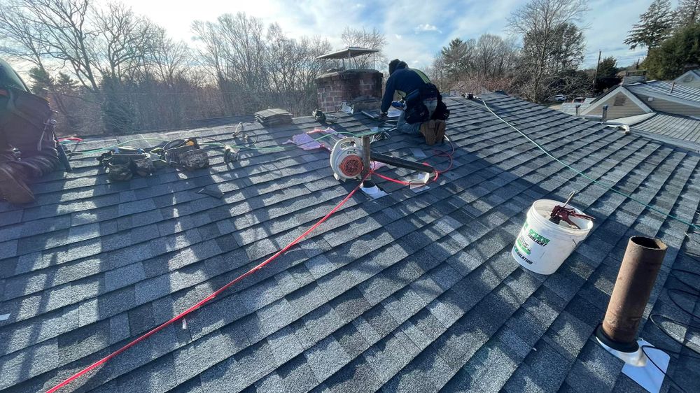 Our Roofing Installation service provides homeowners with professional and reliable solutions for installing new roofs, ensuring top-notch quality and protecting their homes from external elements effectively. for SKYLINE ROOFING & SIDING SERVICES INC in Milford, MA