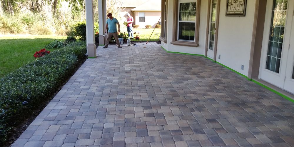 Patio Design for Landscape Renovators Inc. Michael Bombly in Lecanto, FL