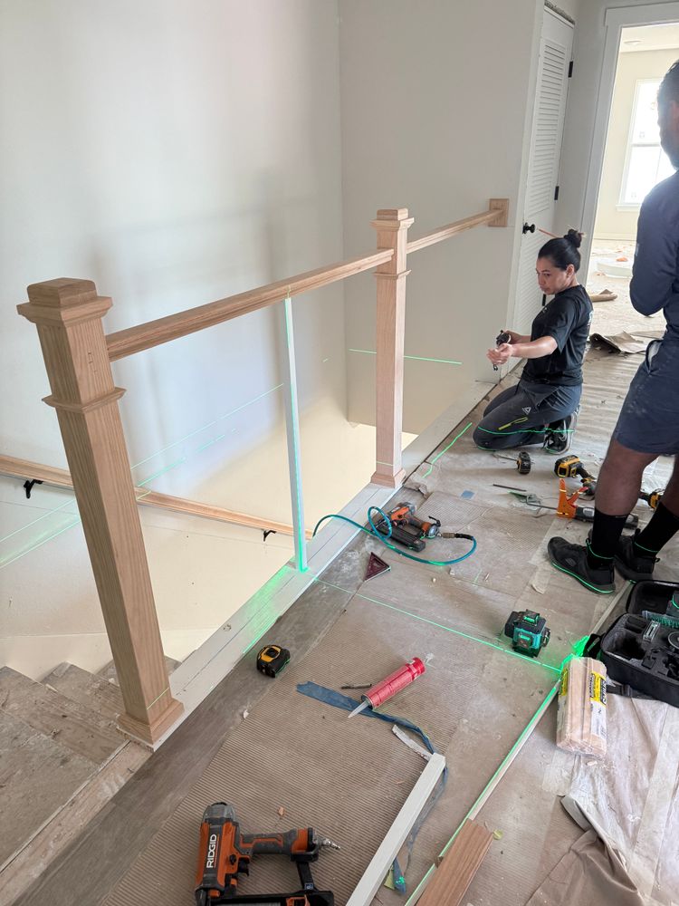 Wood Stair installations  for Emmanuel Trim in Bradenton, FL