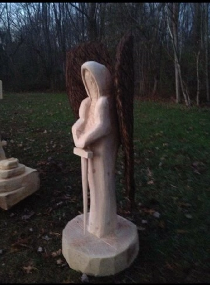 Enhance your home's charm with our Custom Wood Carvings. Our skilled artisans transform felled trees into unique, handcrafted pieces that beautifully embody nature's elegance, adding warmth and character to your living space. for Terra Steel Creations in Independence, KY