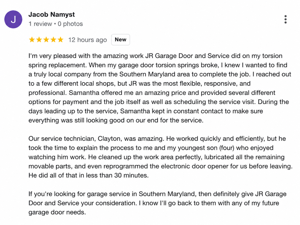 All Photos for JR Garage Door and Services in Charles County, MD