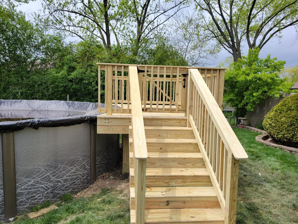 Transform your outdoor space with our expert deck and patio installation services, offering durable materials, customized designs, and professional craftsmanship to enhance beauty and functionality in your home's exterior oasis. for Allison Construction in St. Claire County, AL