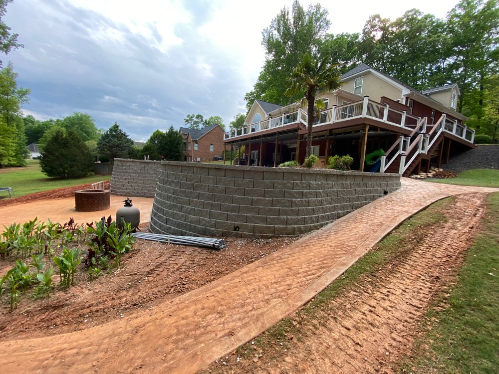 Retaining walls for JAD LANDSCAPE LLC in Conyers, GA